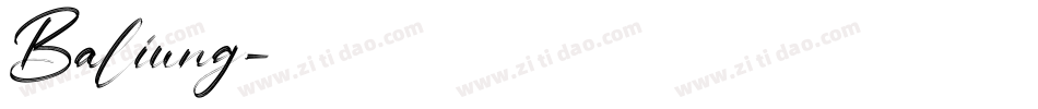 Baliung字体转换