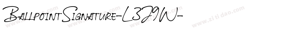 BallpointSignature-L3J9W字体转换