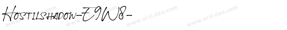 Hostilshadow-E9W8字体转换