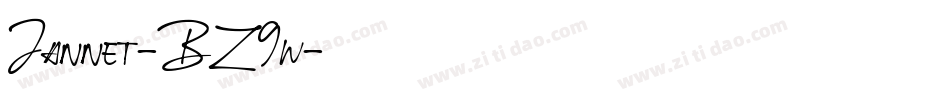 Jannet-BZ9w字体转换