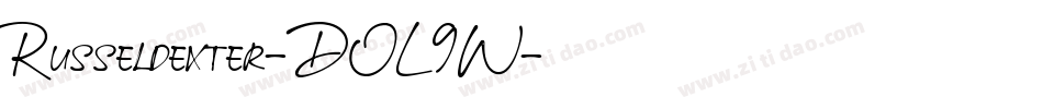 Russeldexter-DOL9W字体转换