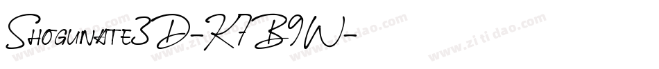 Shogunate3D-K7B9W字体转换