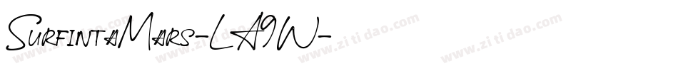 SurfintaMars-LA9W字体转换