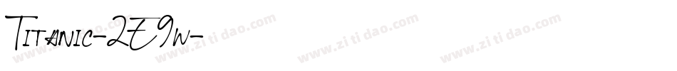 Titanic-2E9w字体转换 Titanic-2E9w字体转换