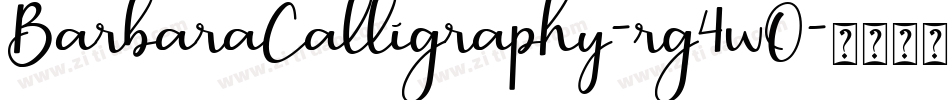 BarbaraCalligraphy-rg4wO字体转换