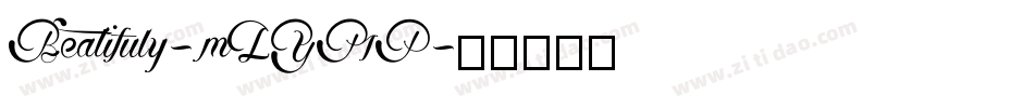 Beatifuly-mLYMP字体转换