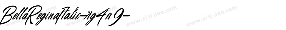 BellaReginaItalic-rg4a9字体转换