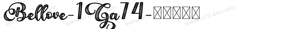Bellove-1Ga74字体转换