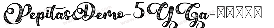 PepitasDemo-5YGa字体转换