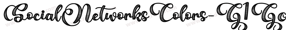 SocialNetworksColors-G1GA字体转换