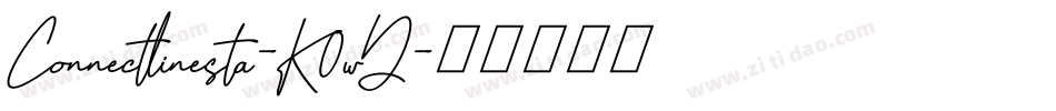 Connectlinesta-K0wD字体转换