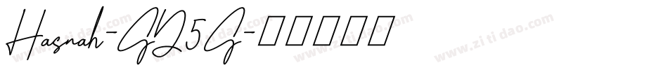 Hasnah-GD5G字体转换