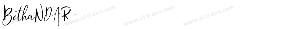 BethaNDAR字体转换