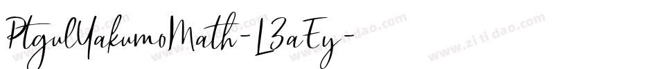 PtgulYakumoMath-L3aEy字体转换
