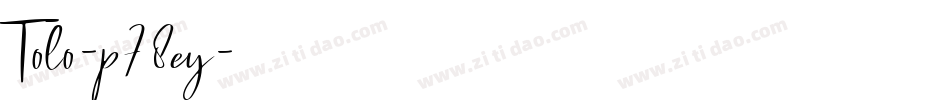 Tolo-p78ey字体转换