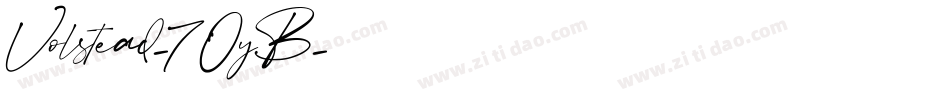 Volstead-70yB字体转换