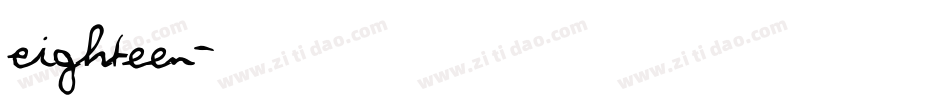 Eighteen字体转换