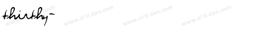 Thirthy字体转换