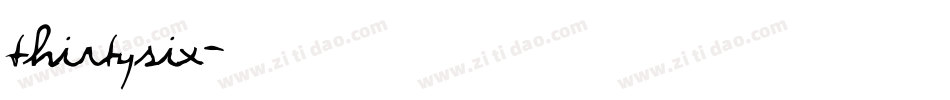 Thirtysix字体转换