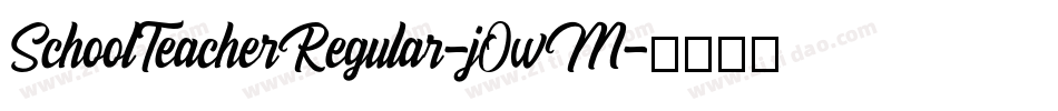 SchoolTeacherRegular-jOwM字体转换