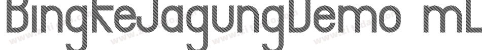 BingkeJagungDemo-mLPOG字体转换