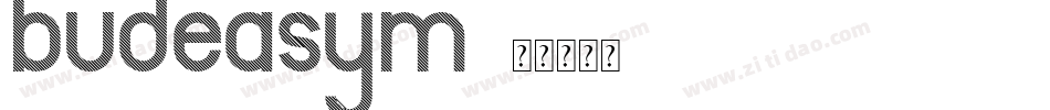 budeasym字体转换