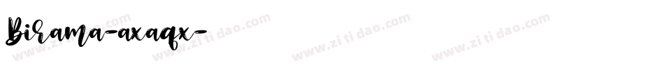 Birama-axaqx字体转换