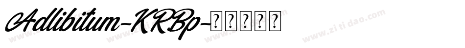 Adlibitum-KRBp字体转换