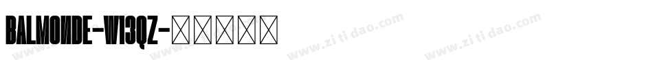 Balmonde-w13qz字体转换