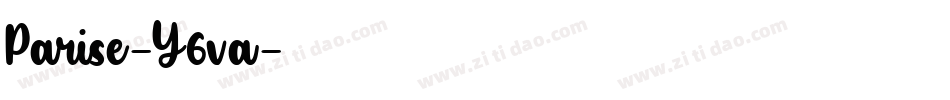 Parise-Y6va字体转换