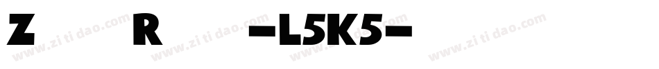 ZizhyobaRegular-L5K5字体转换
