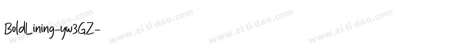 BoldLining-yw3GZ字体转换