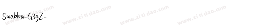 Swabba-G3gZ字体转换