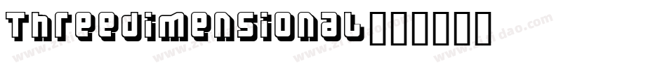 Threedimensional字体转换