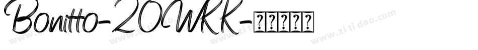 Bonitto-2OWKK字体转换