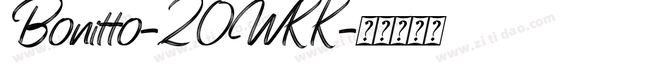 Bonitto-2OWKK字体转换