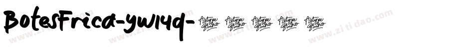 BotesFrica-yw14q字体转换