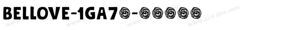 Bellove-1Ga74字体转换