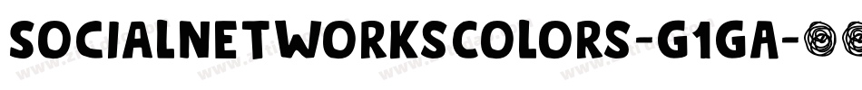 SocialNetworksColors-G1GA字体转换