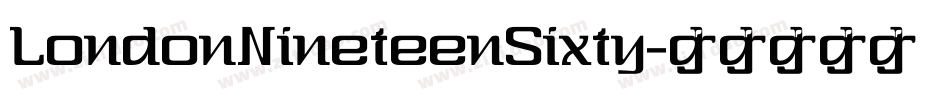 LondonNineteenSixty字体转换