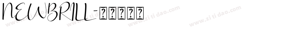 NEWBRILL字体转换