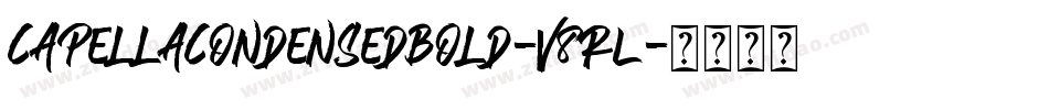 CapellaCondensedBold-v8rL字体转换