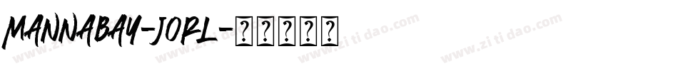 Mannabay-j0Rl字体转换