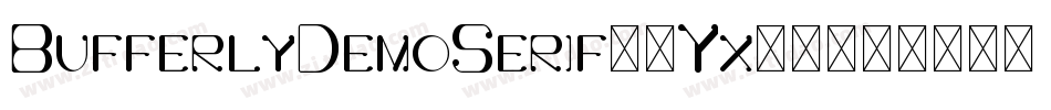 BufferlyDemoSerif-6Yx16字体转换