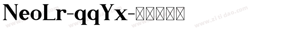 NeoLr-qqYx字体转换