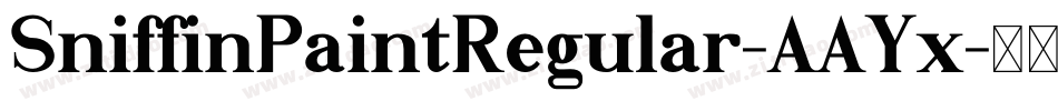 SniffinPaintRegular-AAYx字体转换