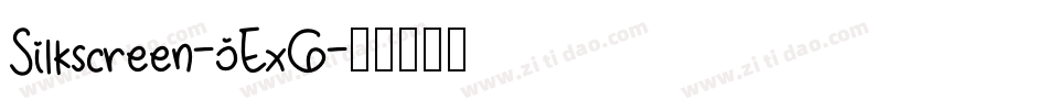 Silkscreen-jExG字体转换