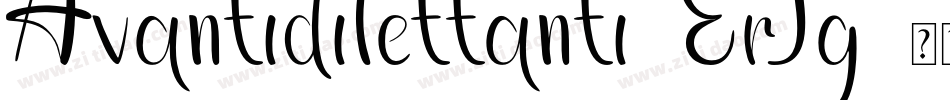 Avantidilettanti-ErJg字体转换