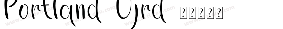 Portland-0jrd字体转换