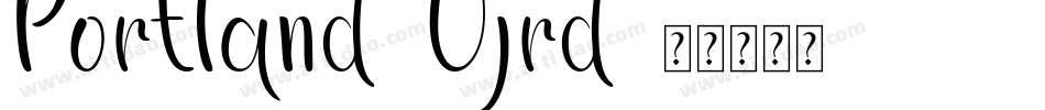 Portland-0jrd字体转换
